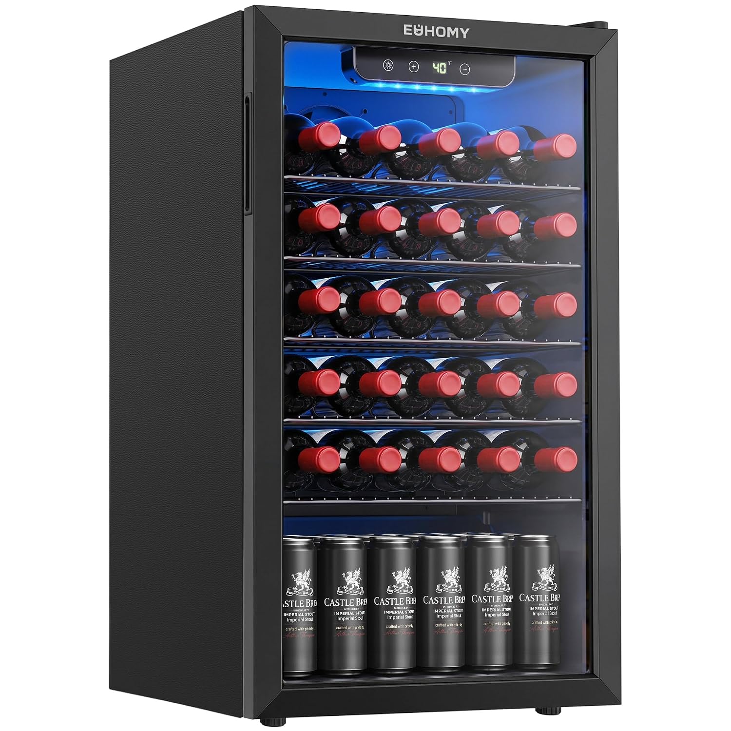 125 Can Beverage Cooler with G - Wine Beer Cooler Fridge review and price