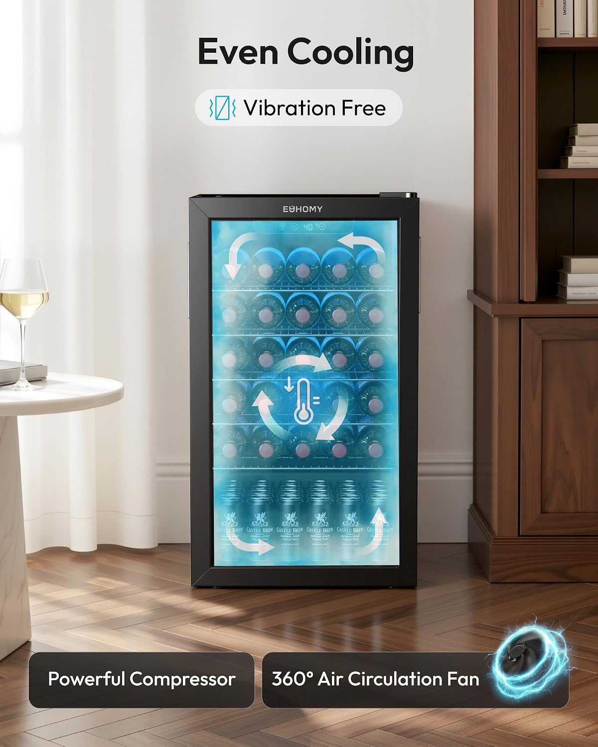 125 Can Beverage Cooler with G - Wine Beer Cooler Fridge review and price