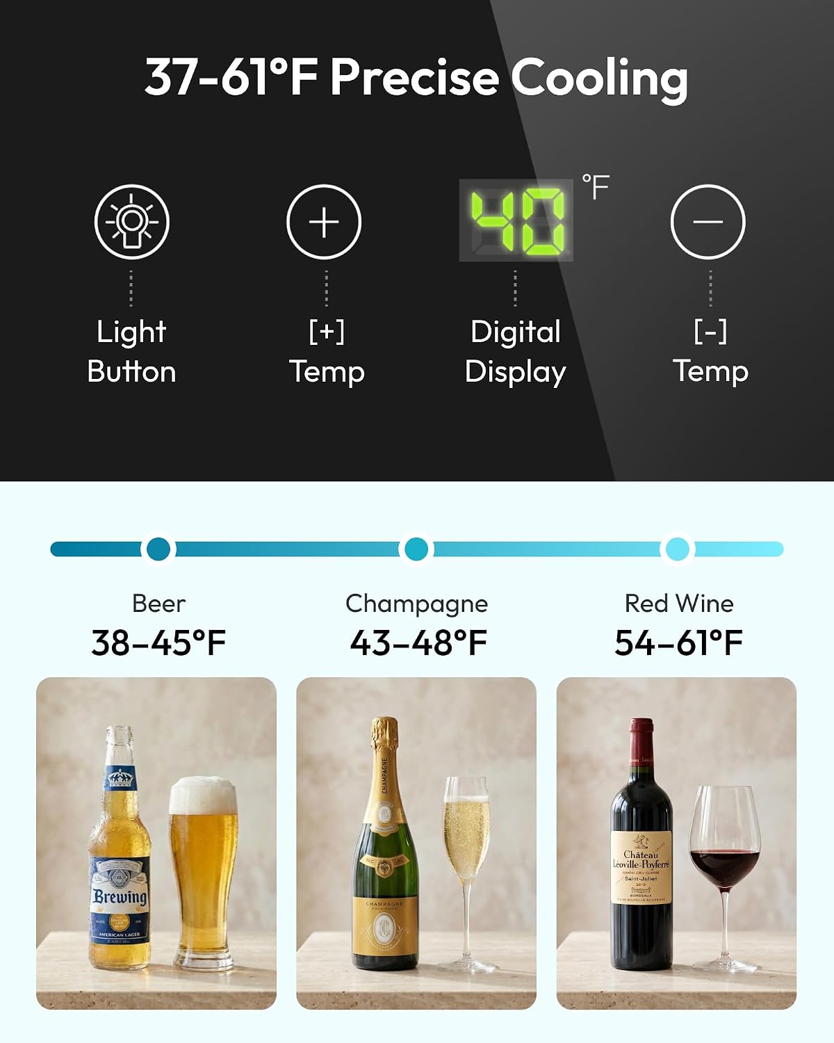 125 Can Beverage Cooler with G - Wine Beer Cooler Fridge review and price