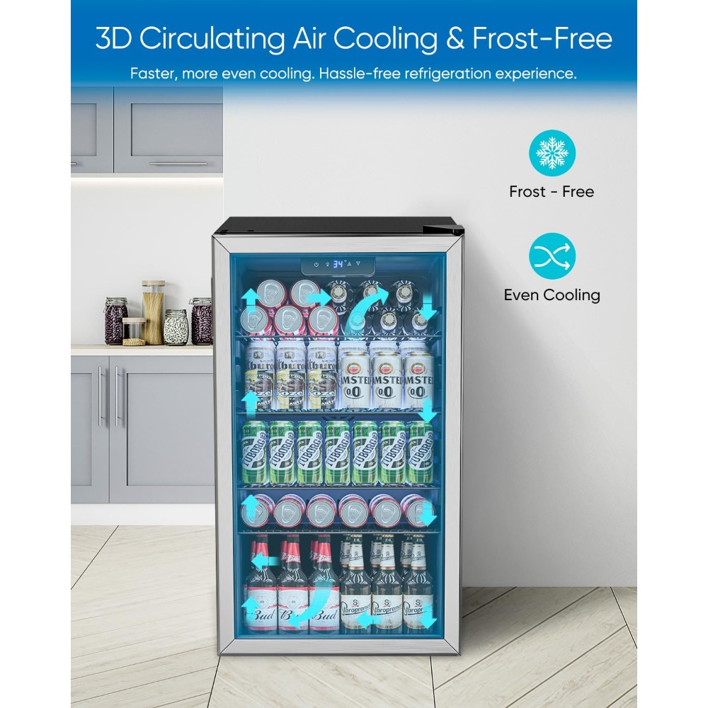 Beverage Refrigerator Cooler - - Wine Beer Cooler Fridge review and price