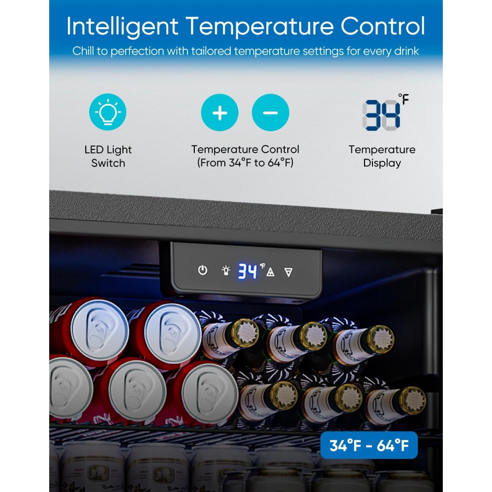 Beverage Refrigerator Cooler - - Wine Beer Cooler Fridge review and price