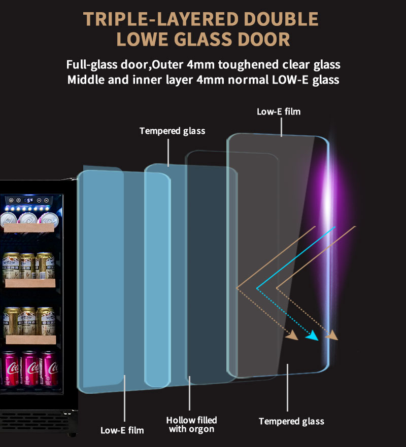 Double Door Undercounter Wine  - Wine Beer Cooler Fridge review and price