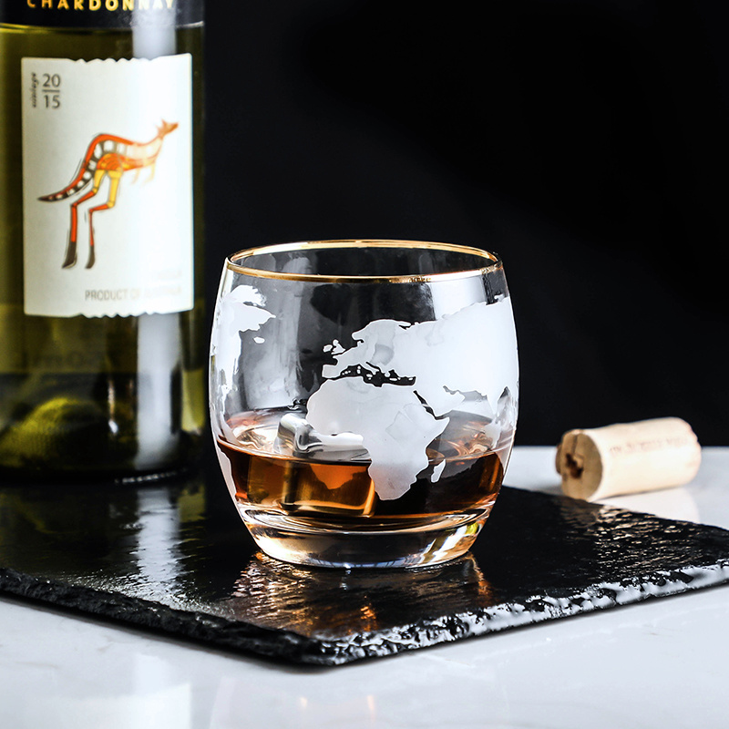 World Map Whisky Wine Glass  V - Wine Beer World review and price