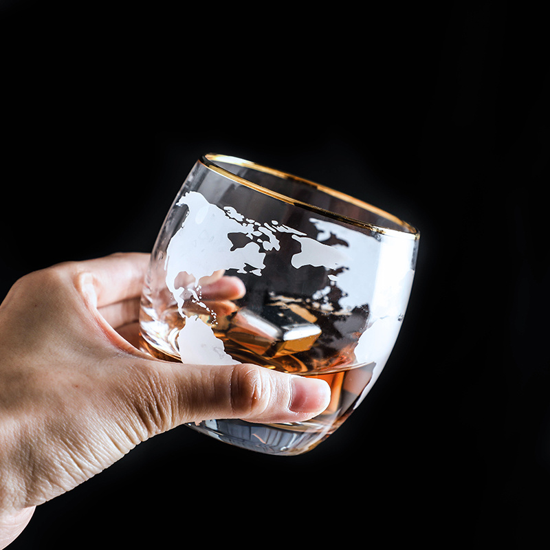 World Map Whisky Wine Glass  V - Wine Beer World review and price