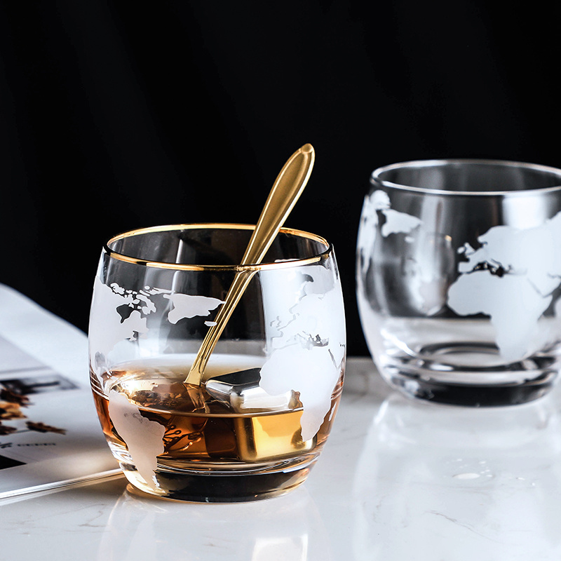 World Map Whisky Wine Glass  V - Wine Beer World review and price