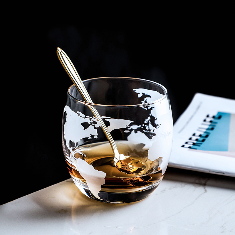 World Map Whisky Wine Glass  V - Wine Beer World review and price