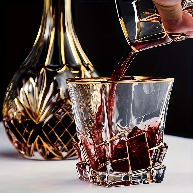 Whiskey Glass Tumbler Golden L - Whisky Beer And Wine review and price