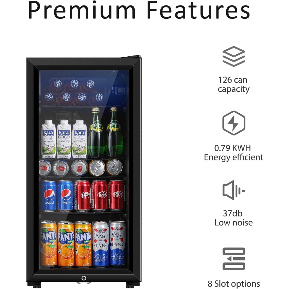 Beverage Refrigerator, Three P - Wine Beer Cooler Fridge review and price