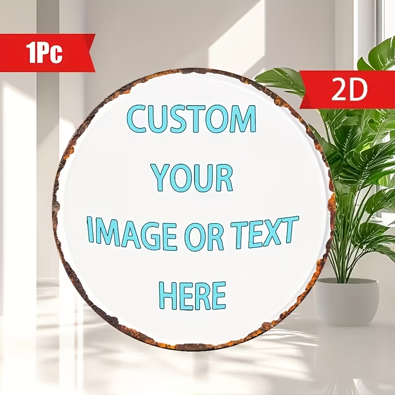 Custom Round Metal Tin Sign, P - Wine Tag Label review and price